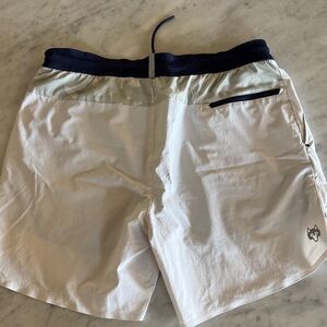 Greyson White and Navy lined shorts